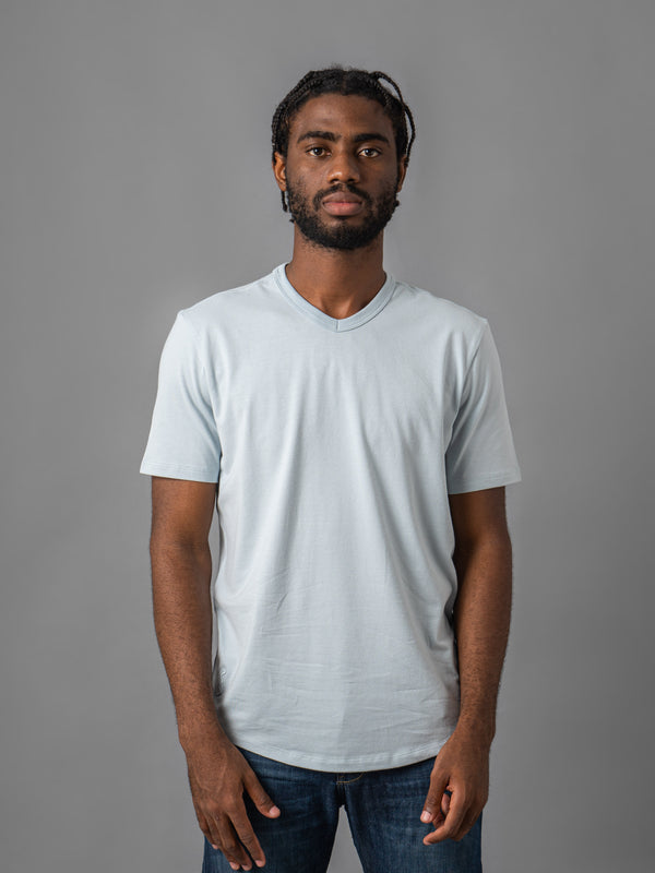 V Neck Sleepy Blue